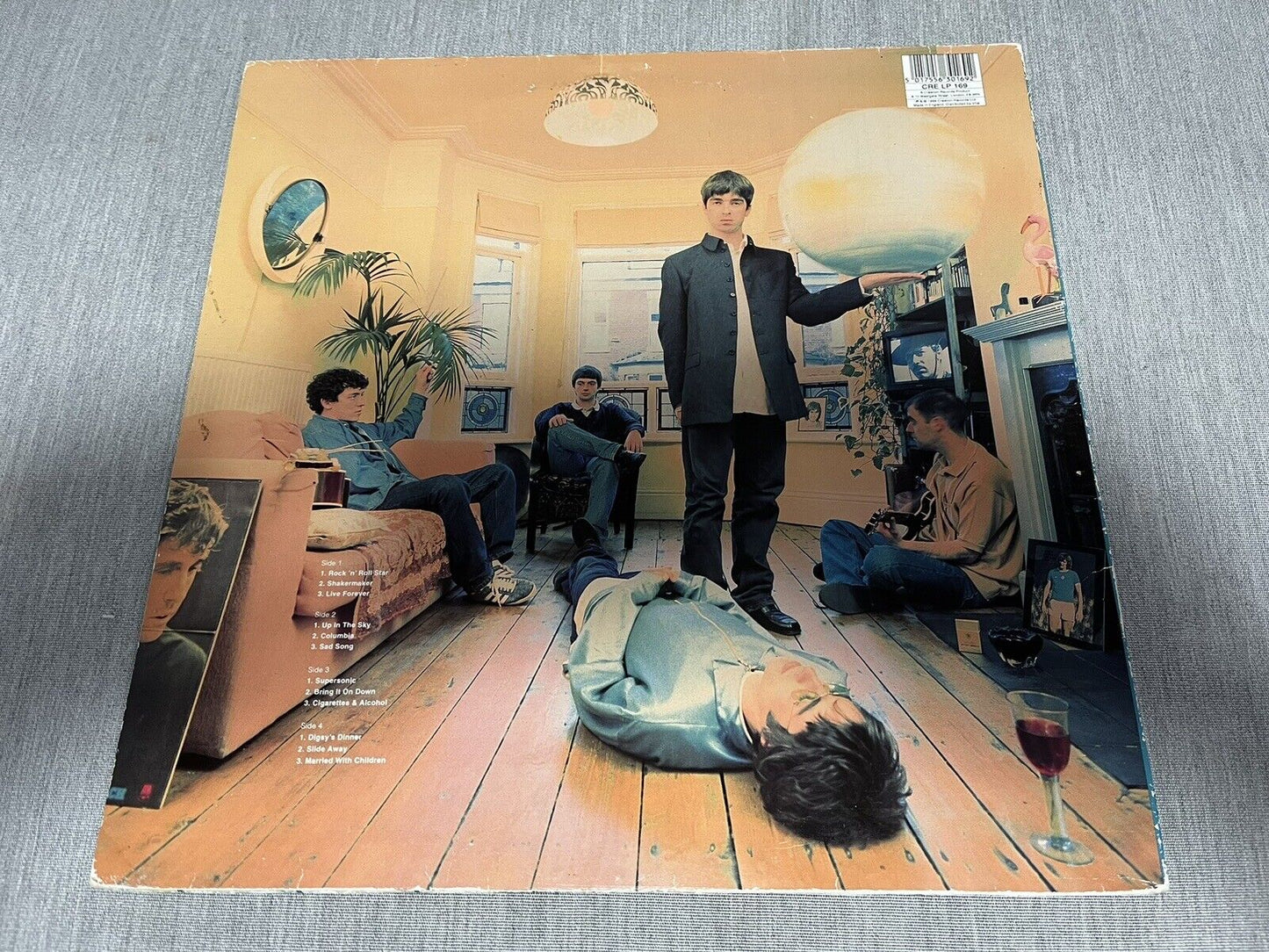 OASIS DEFINITELY MAYBE UK 1ST PRESS 2 X 12" VINYL LP DAMONT CRELP169 1994 RARE