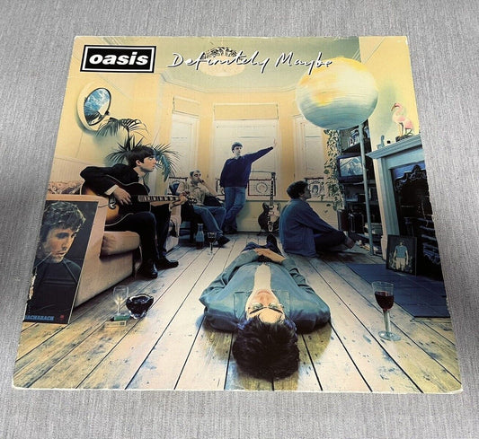 OASIS DEFINITELY MAYBE UK 1ST PRESS 2 X 12" VINYL LP DAMONT CRELP169 1994 RARE